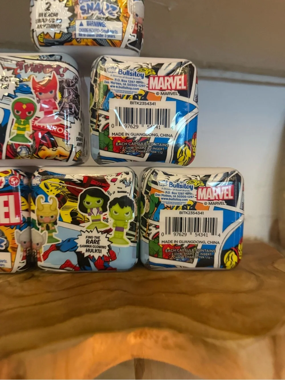 NEW Marvel Series 4 Chibi Snapz Mystery Mini Toy - Lot of 6